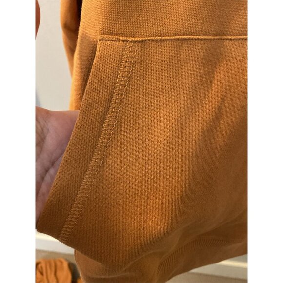 Pact Hoodie Unisex M Amber Brown Organic Cotton Pullover Sweatshirt Comfy NWT - Picture 2 of 7